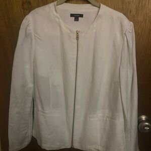 New white linen blazer for sale